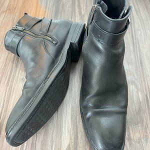 JOHNSTON & MURPHY | BLACK ZIP BOOTS